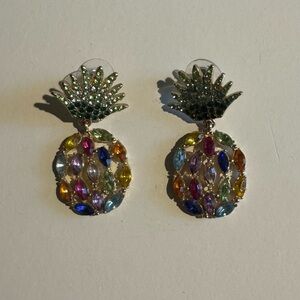Multicolor Pineapple Earrings